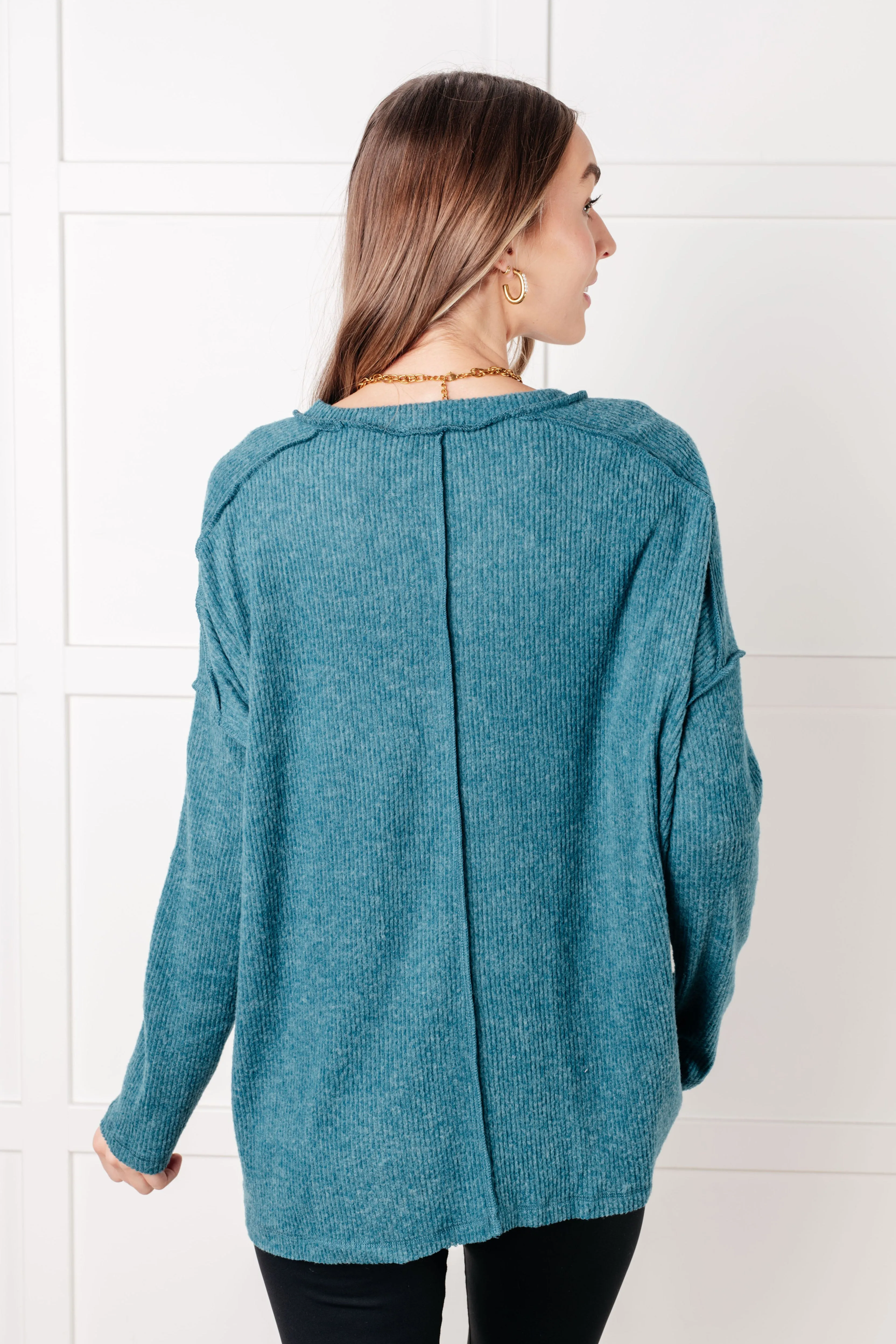 Simply Basic Ribbed Hacci Sweater