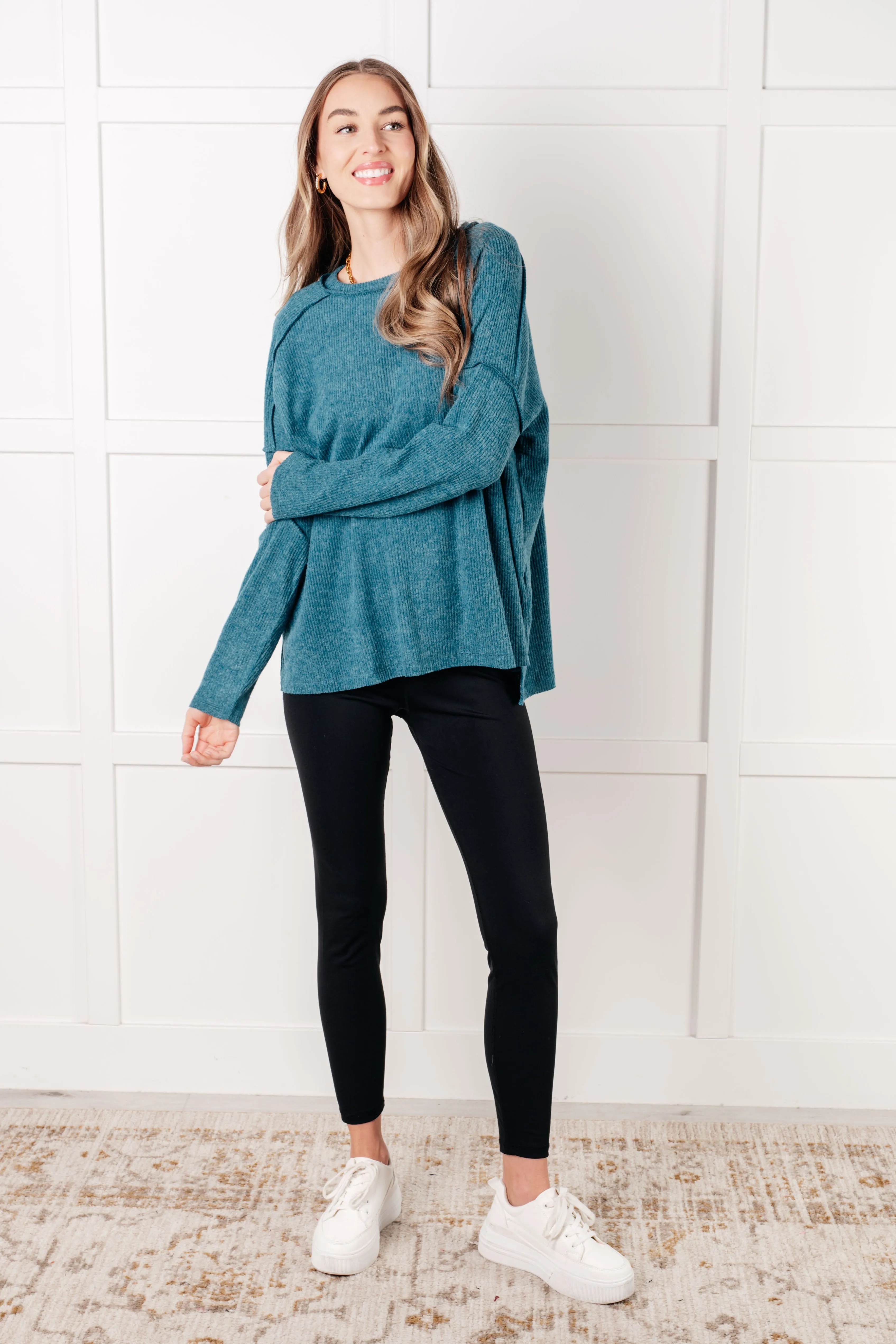Simply Basic Ribbed Hacci Sweater