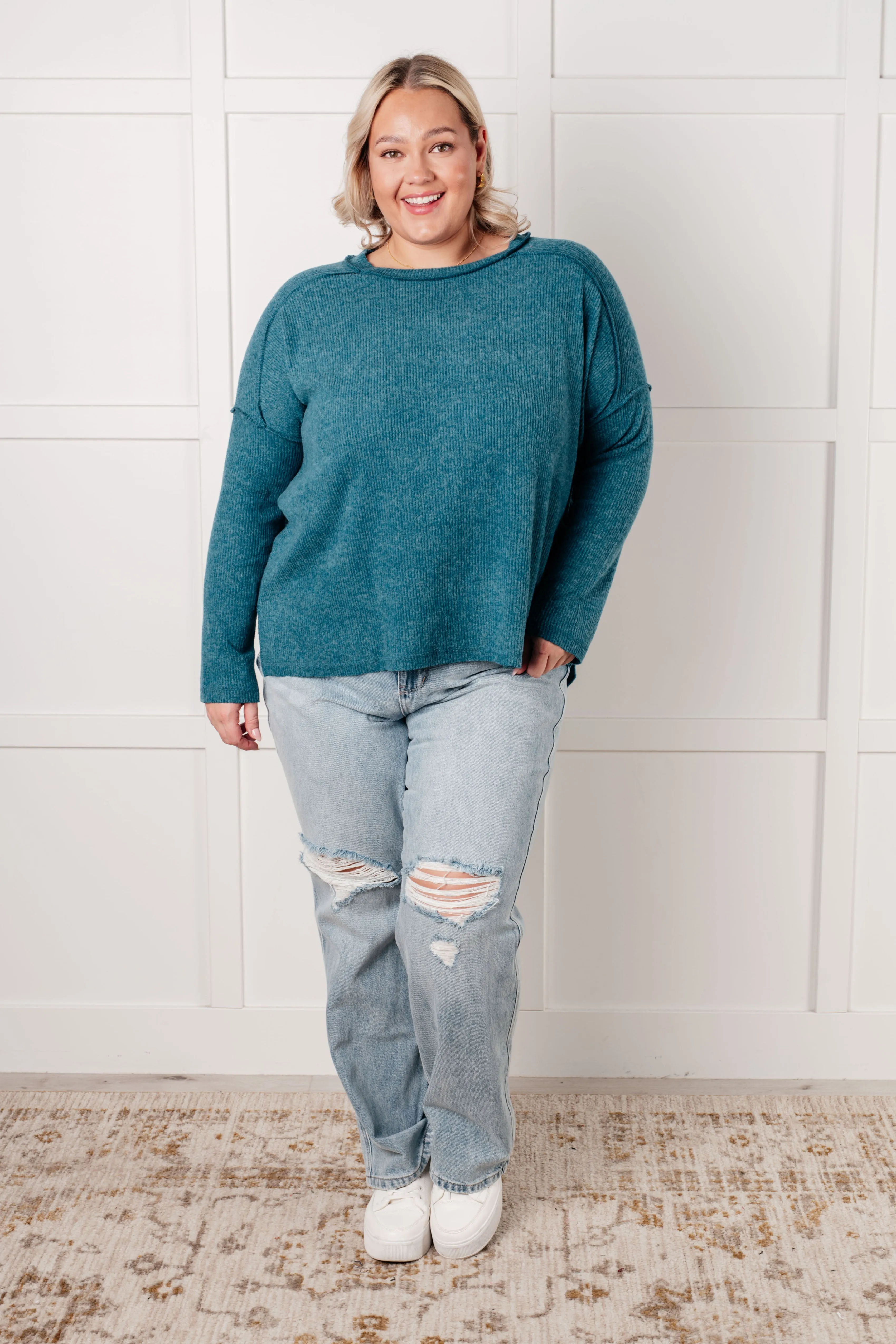 Simply Basic Ribbed Hacci Sweater