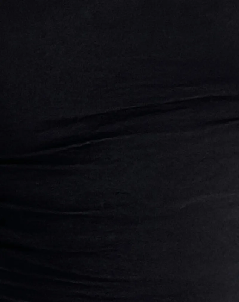 Sipang Tie Back Top in Black