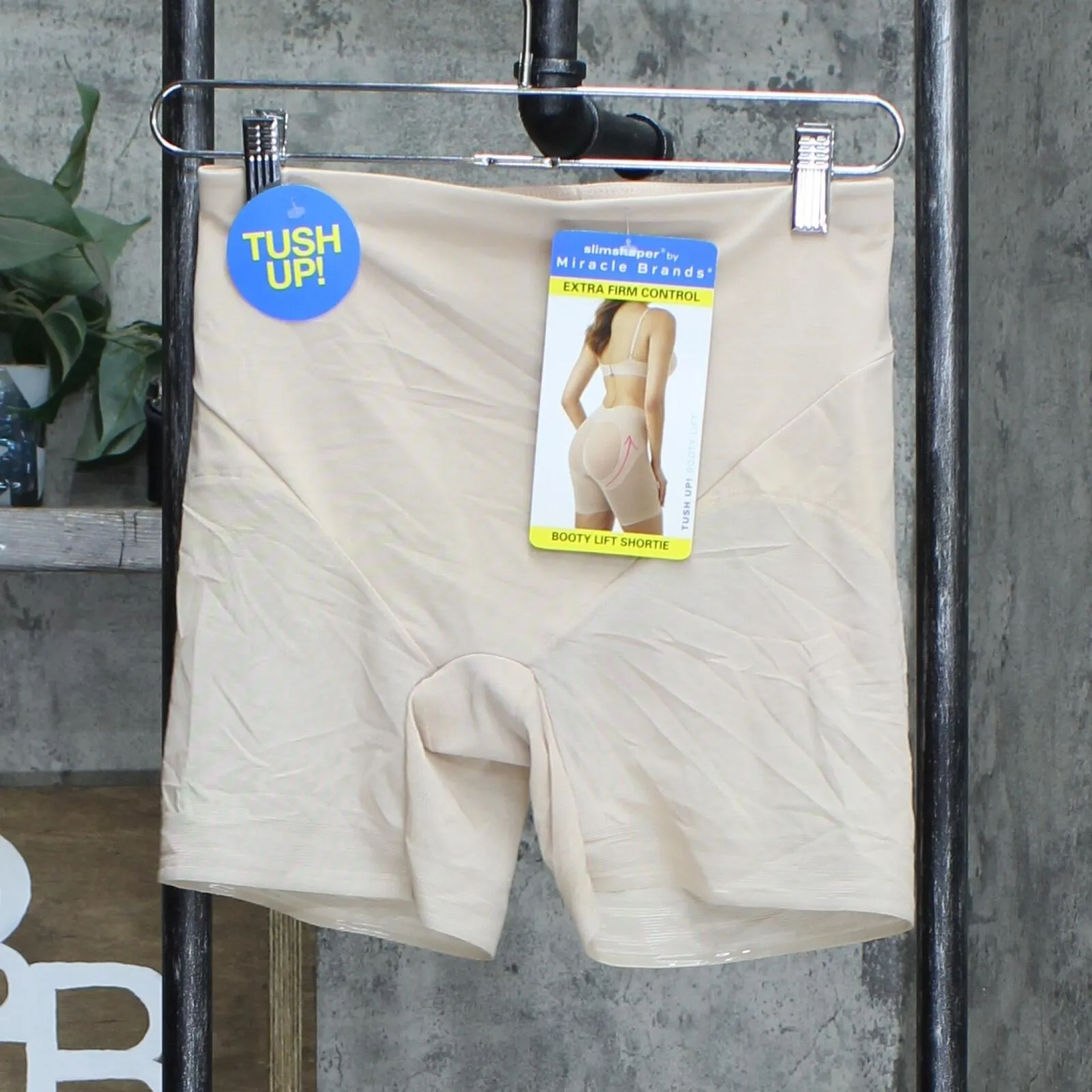 Slimshaper By Miracle Brands Women's Sheer Booty Lift Shortie