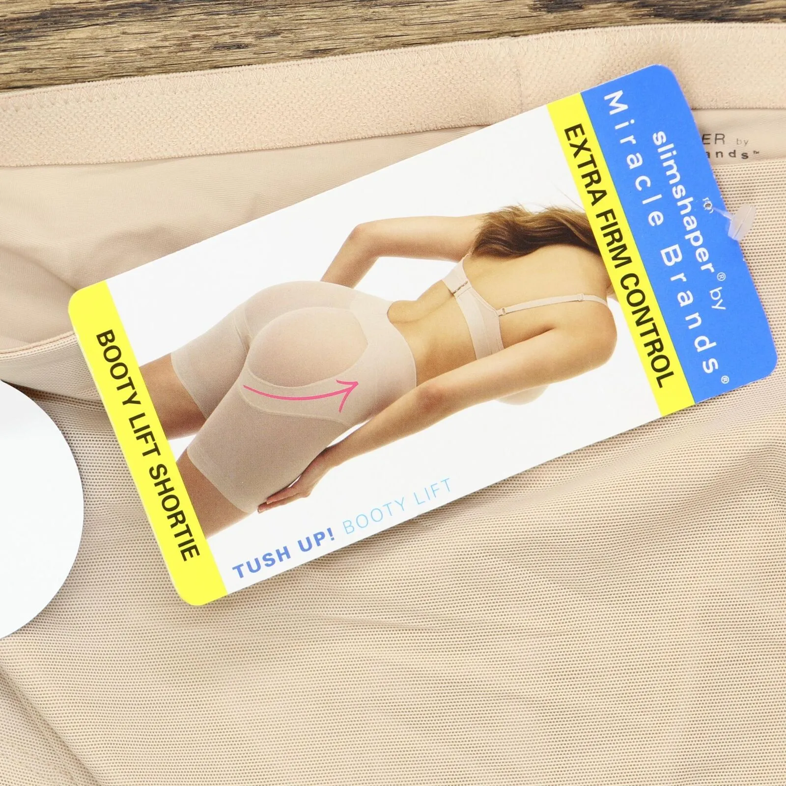 Slimshaper By Miracle Brands Women's Sheer Booty Lift Shortie