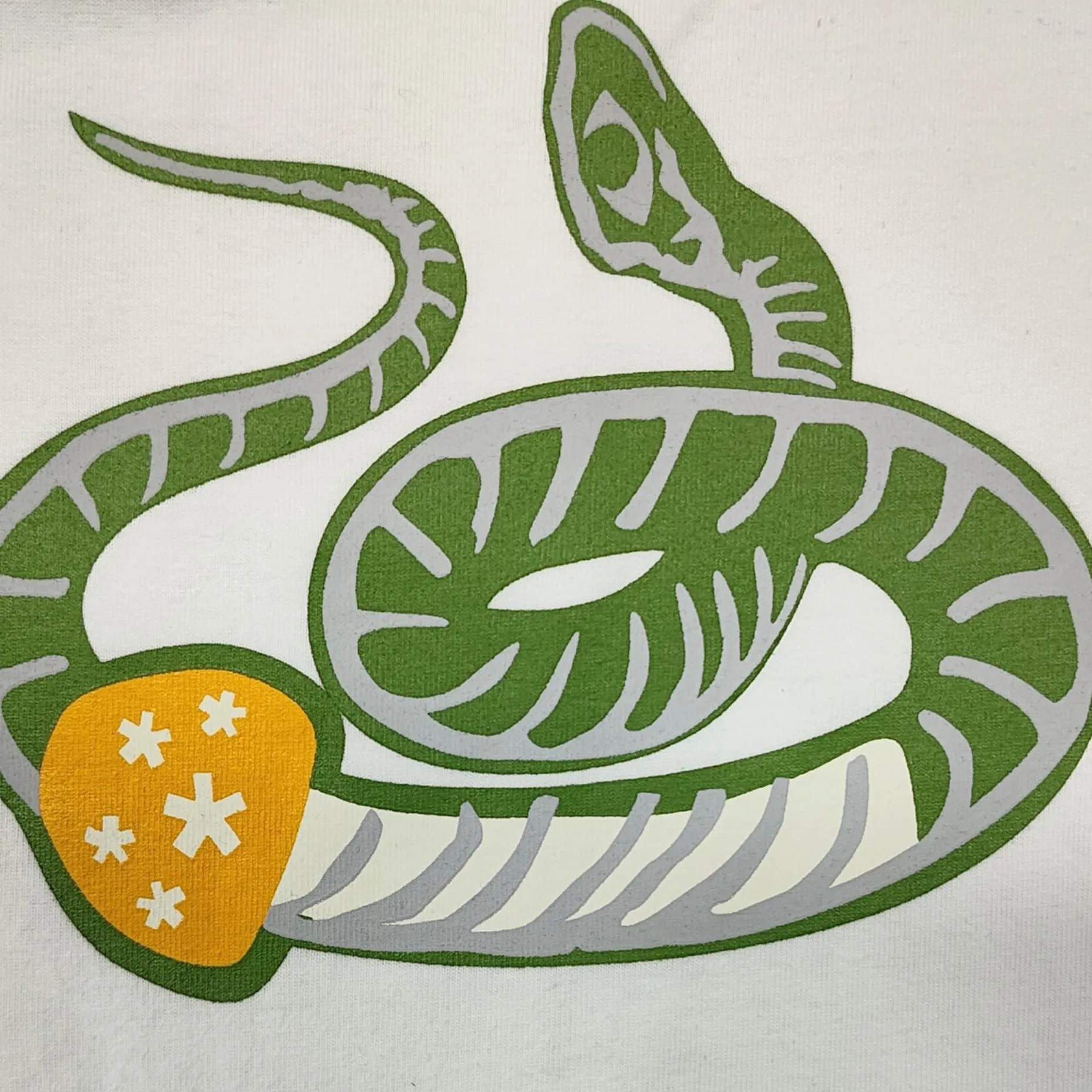 Snake Fossil T-Shirt NoWar Green
