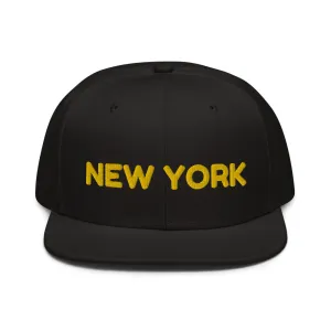 Snapback Hat "1053-0041 New York (Yellow Logo)"