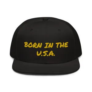 Snapback Hat "2052-0041 Born In The U.S.A. (Yellow Logo)"