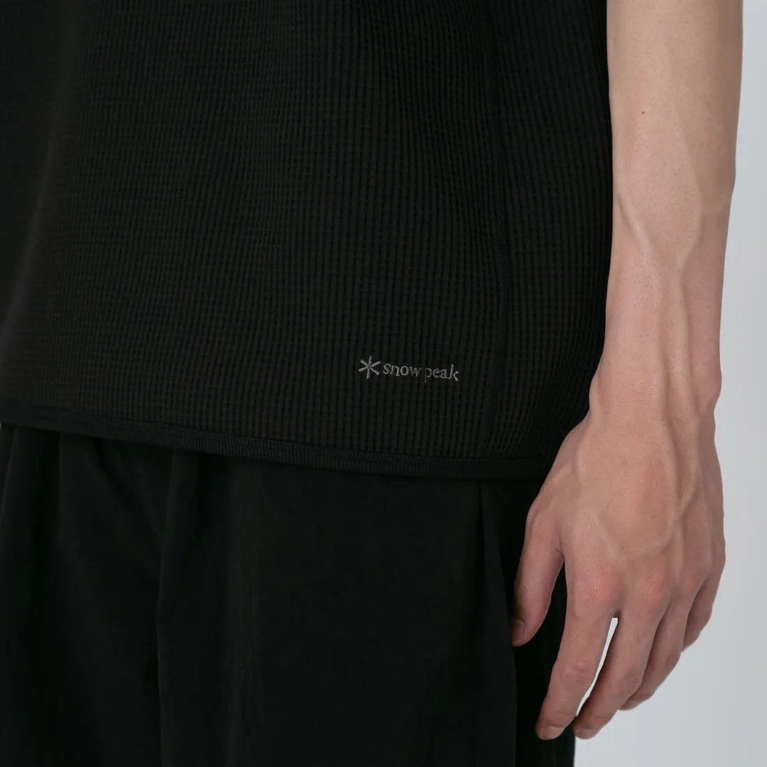 Snow Peak - Dry Waffle T-Shirt - Black