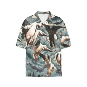 Snow Storm Women's Hawaiian Shirt