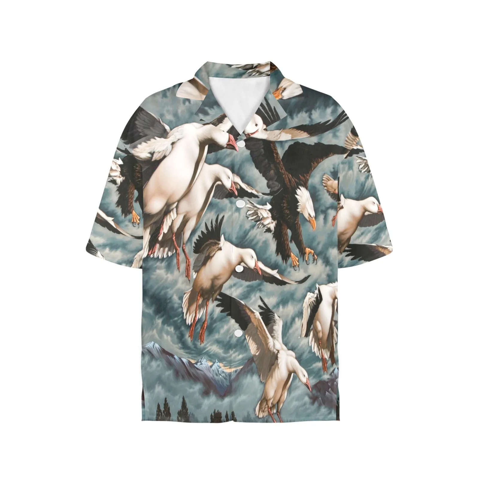 Snow Storm Women's Hawaiian Shirt
