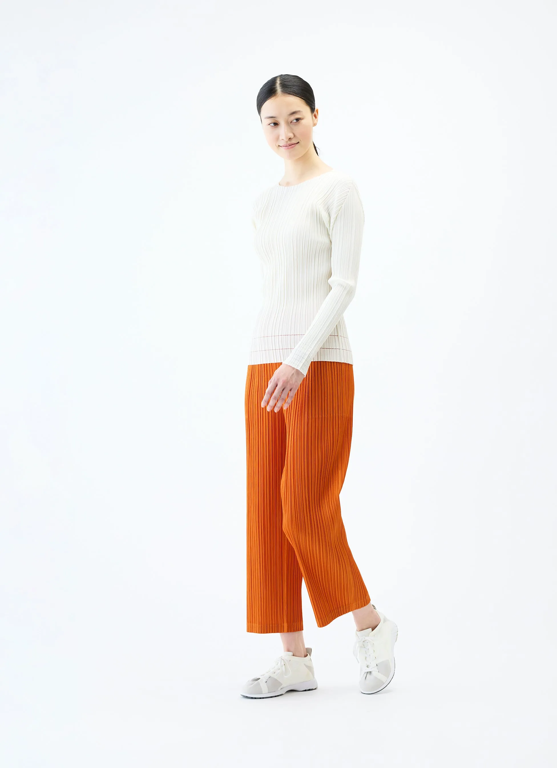 Soft Pleats Top Cream