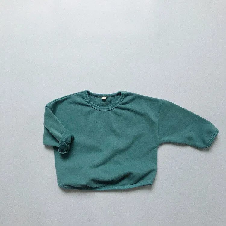 Solid Color Casual Pullover