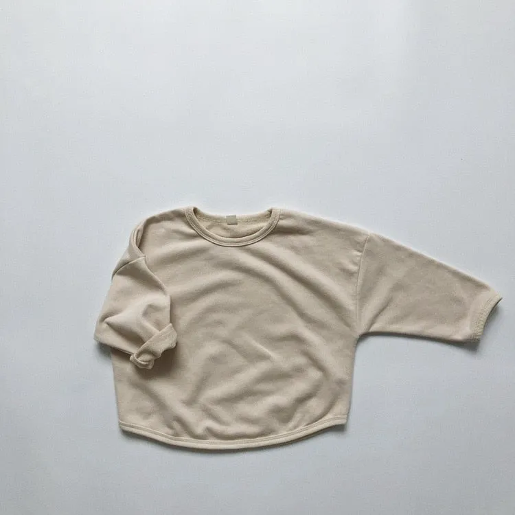 Solid Color Casual Pullover