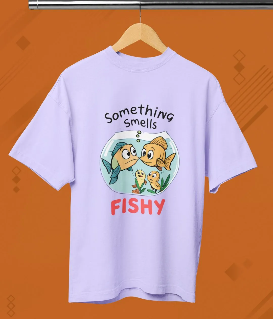 Something Smells Fishy - Terry Oversized T-Shirt