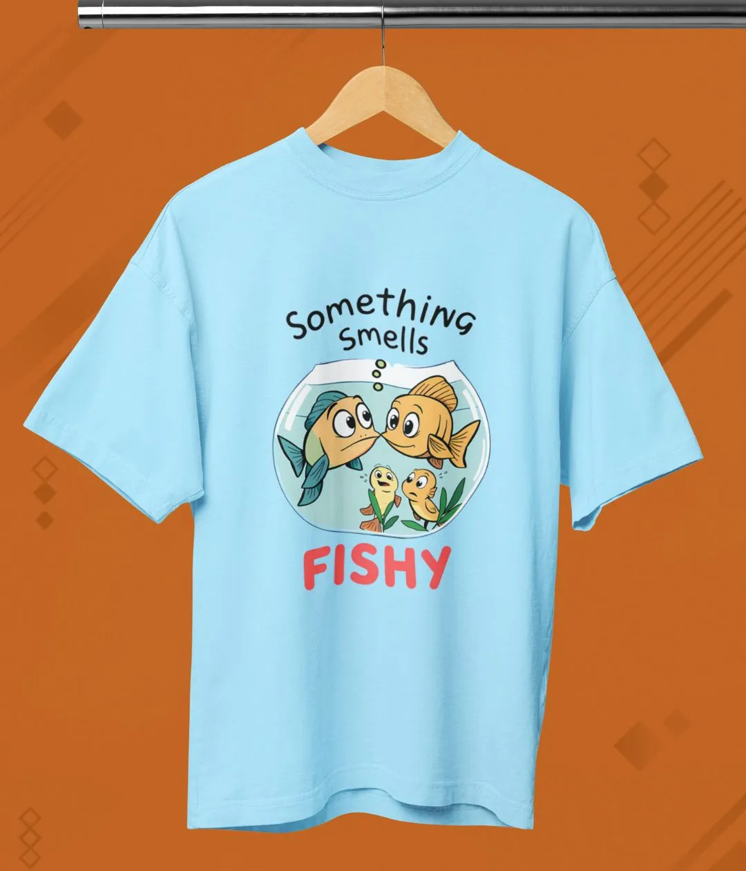 Something Smells Fishy - Terry Oversized T-Shirt