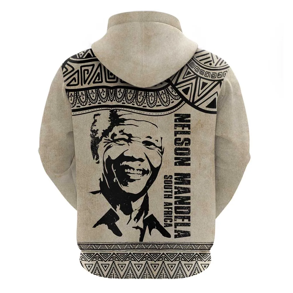 South Africa Nelson Mandela - Father Of Nation Hoodie Vintage African Pattern LT14