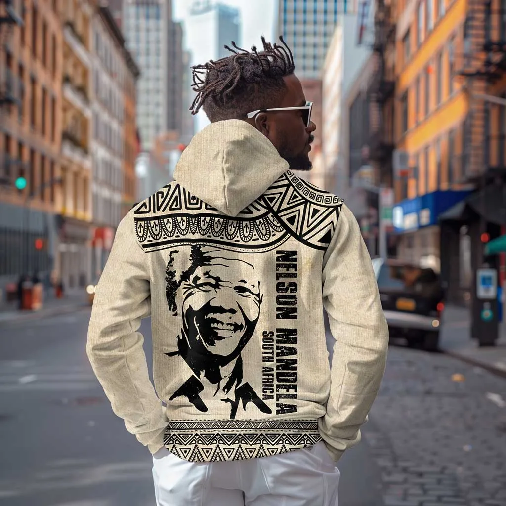 South Africa Nelson Mandela - Father Of Nation Hoodie Vintage African Pattern LT14
