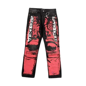 SP5DER PAINTED MOTO DENIM BLACK