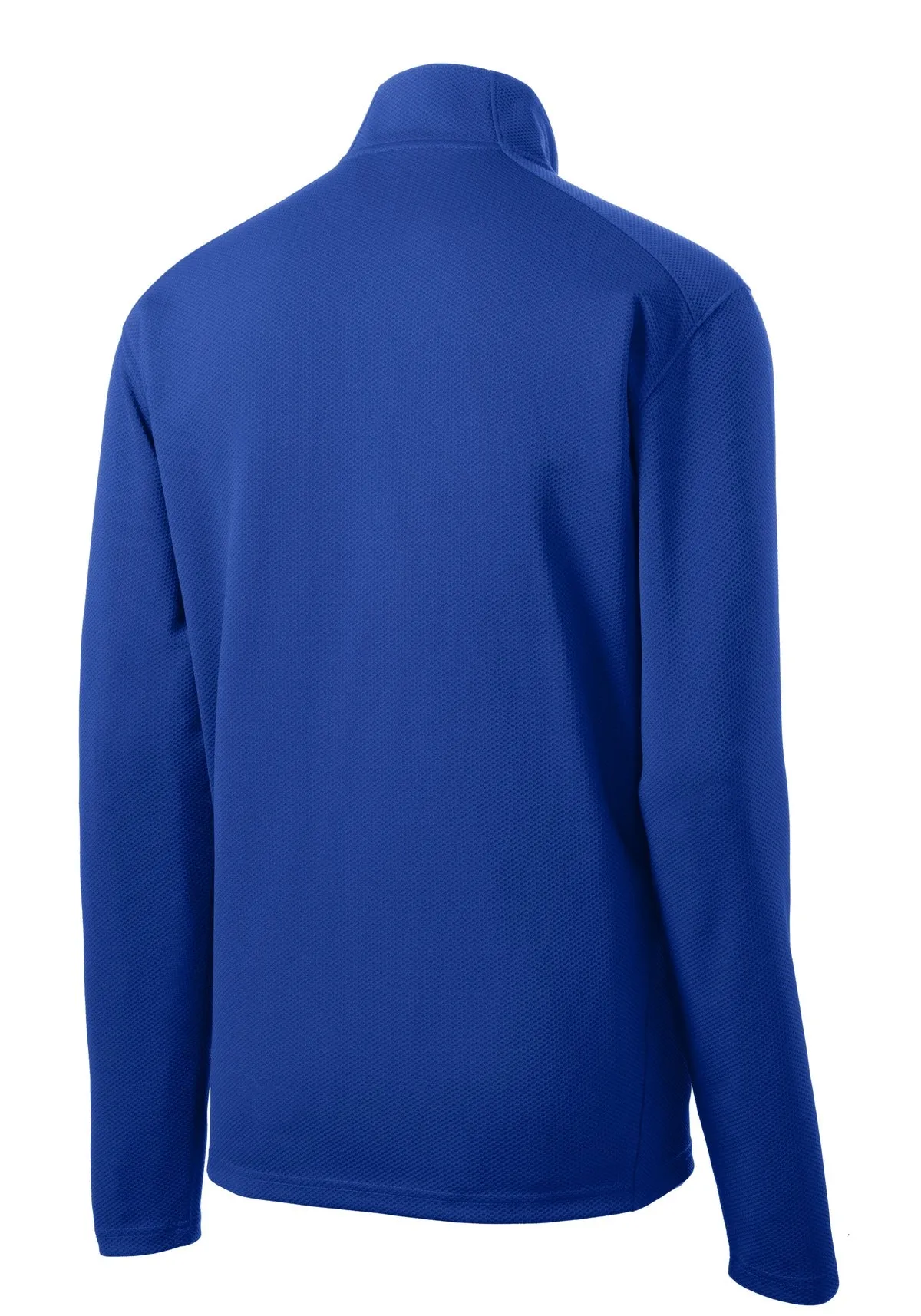 Sport-Tek Sport-Wick Textured 1/4-Zip Pullover.  ST860 True Royal