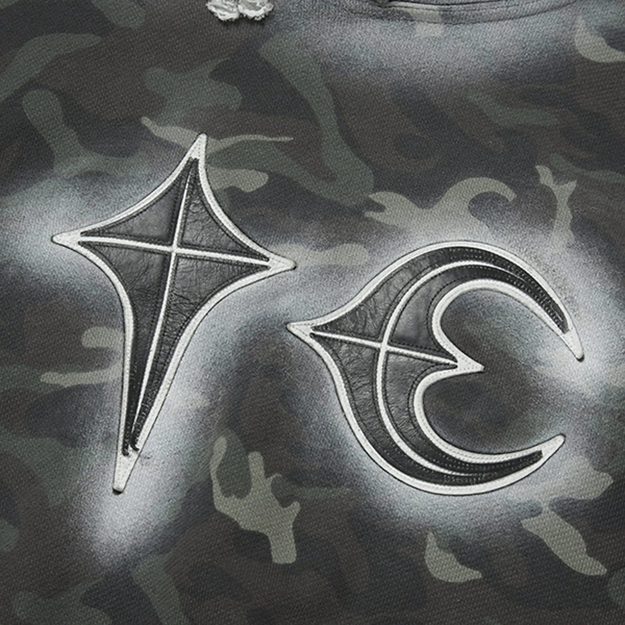SPRAYED CAMO ROCK HOODIE