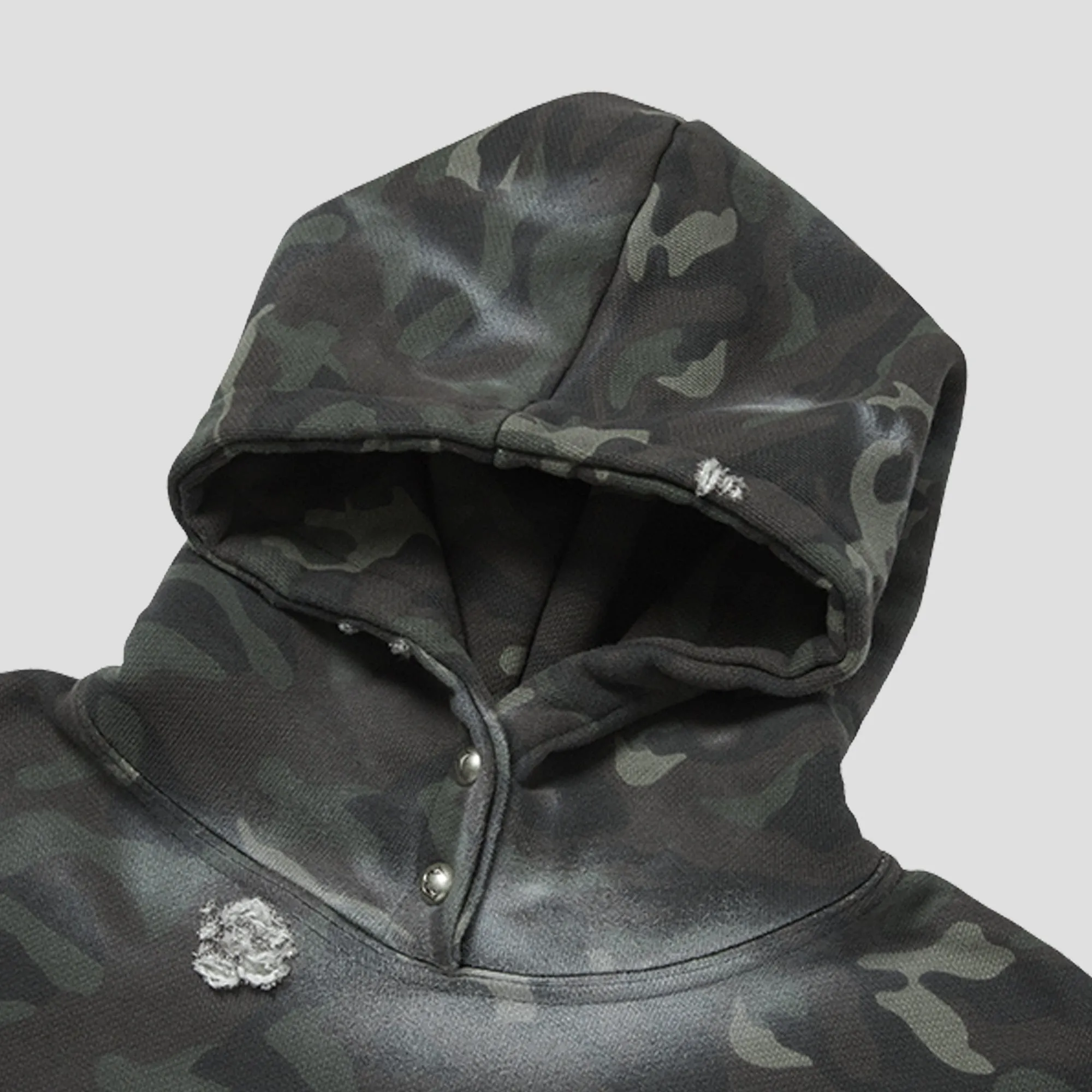 SPRAYED CAMO ROCK HOODIE