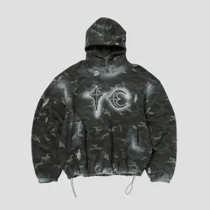 SPRAYED CAMO ROCK HOODIE