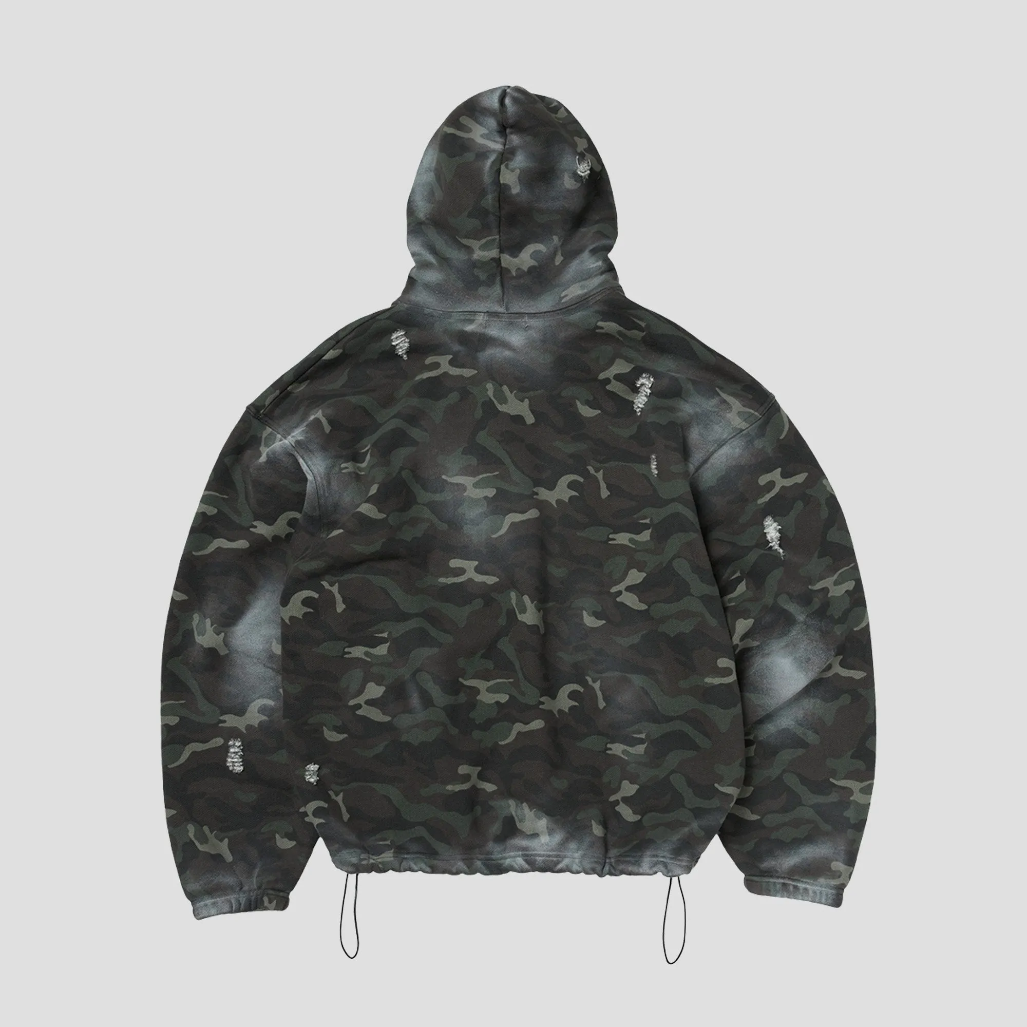 SPRAYED CAMO ROCK HOODIE