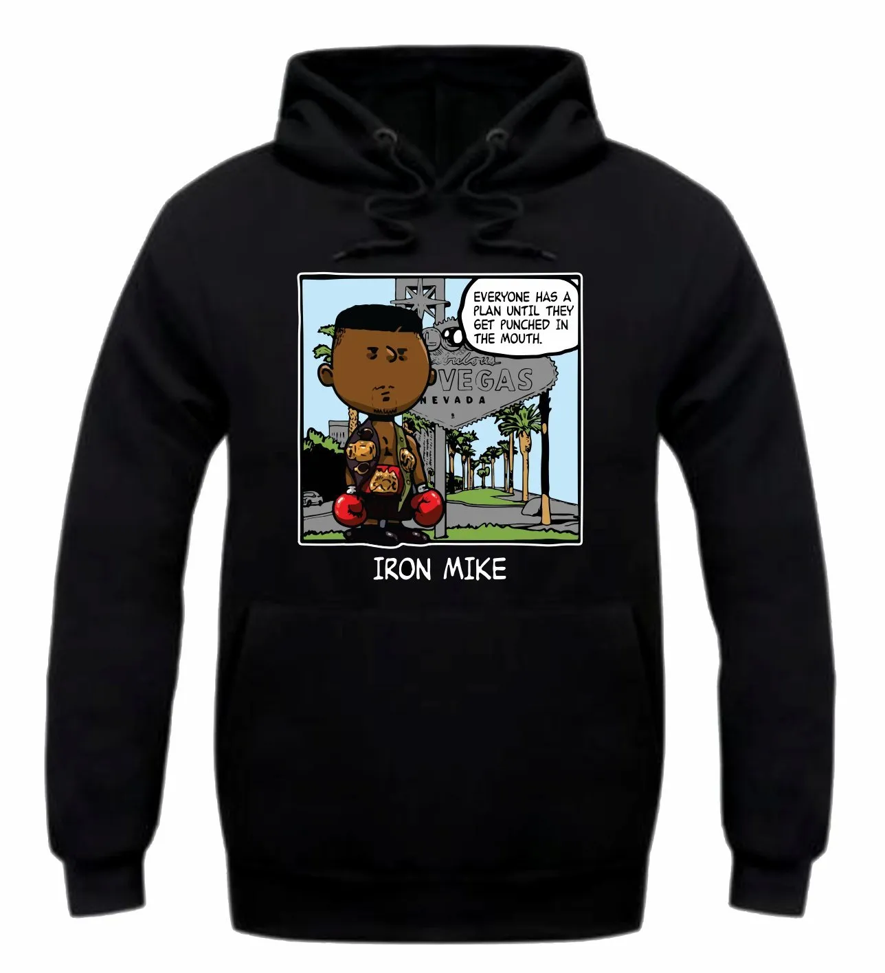 Streetwear on Demand PNUTS IRON MIKE HOODIE BLACK