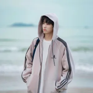 Stripe Detail Hooded Sweatshirt