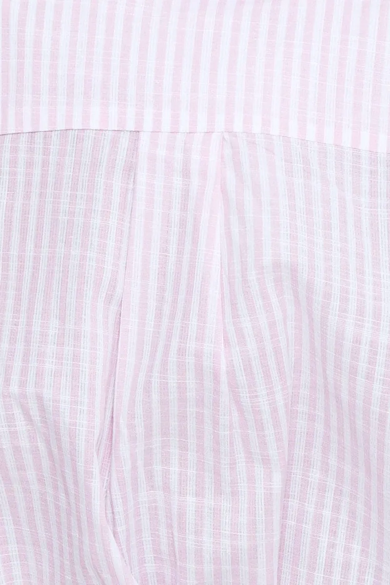 Stripe Oversized Shirts Long Sleeve