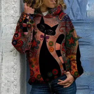 Stylish Lucia Cat Hoodie