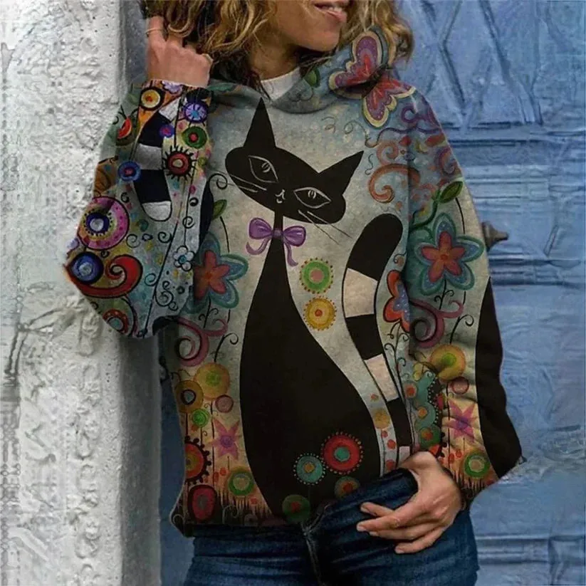 Stylish Lucia Cat Hoodie