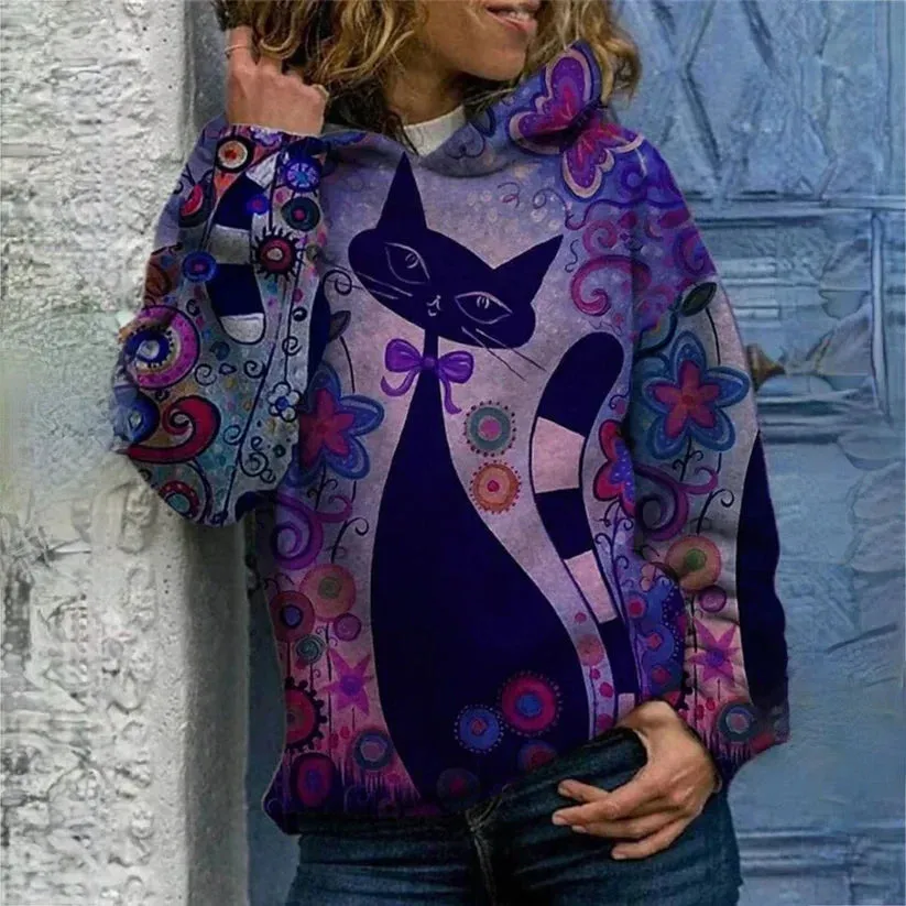 Stylish Lucia Cat Hoodie