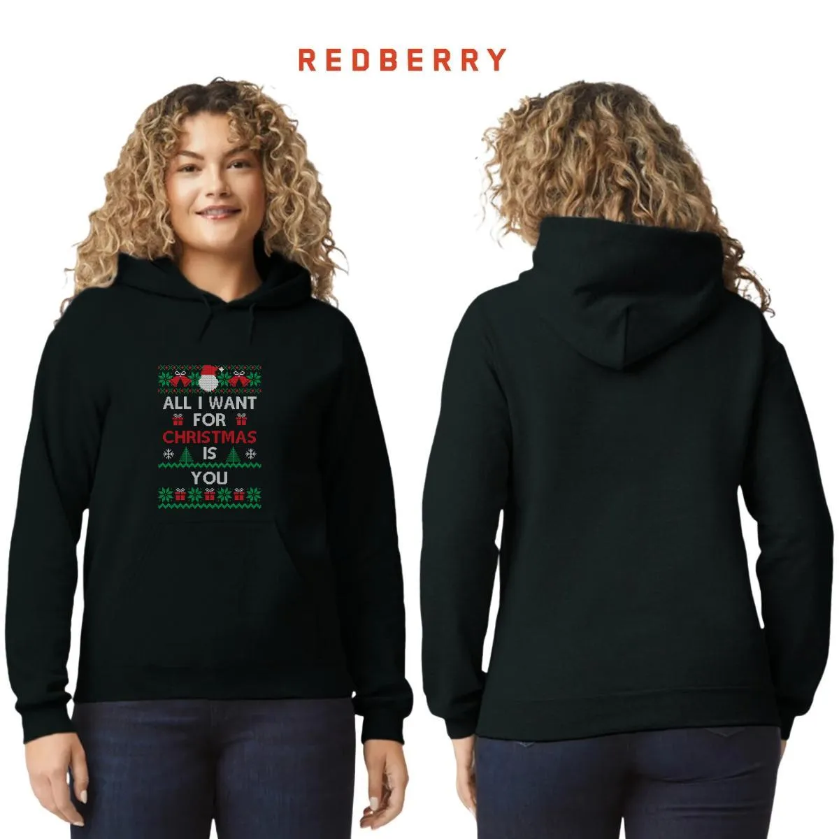 Sudadera Deportiva Mujer Navideña Hoodie 011