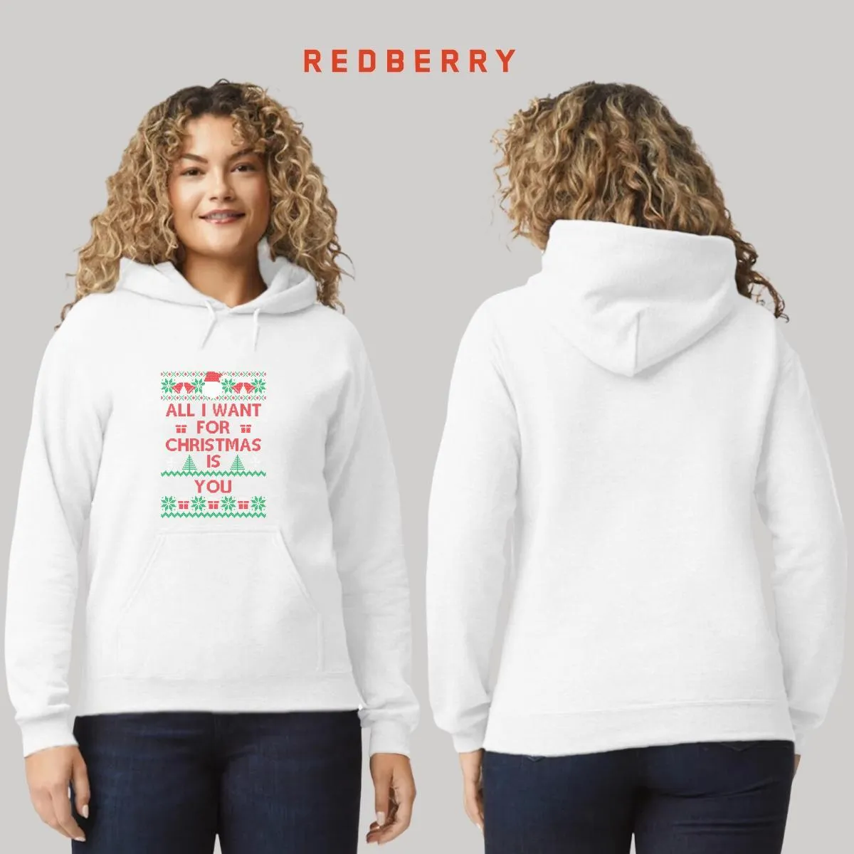 Sudadera Deportiva Mujer Navideña Hoodie 011