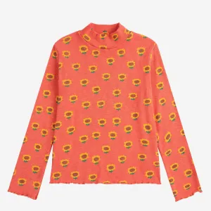 Sunflower All Over Turtleneck Tee by Bobo Choses
