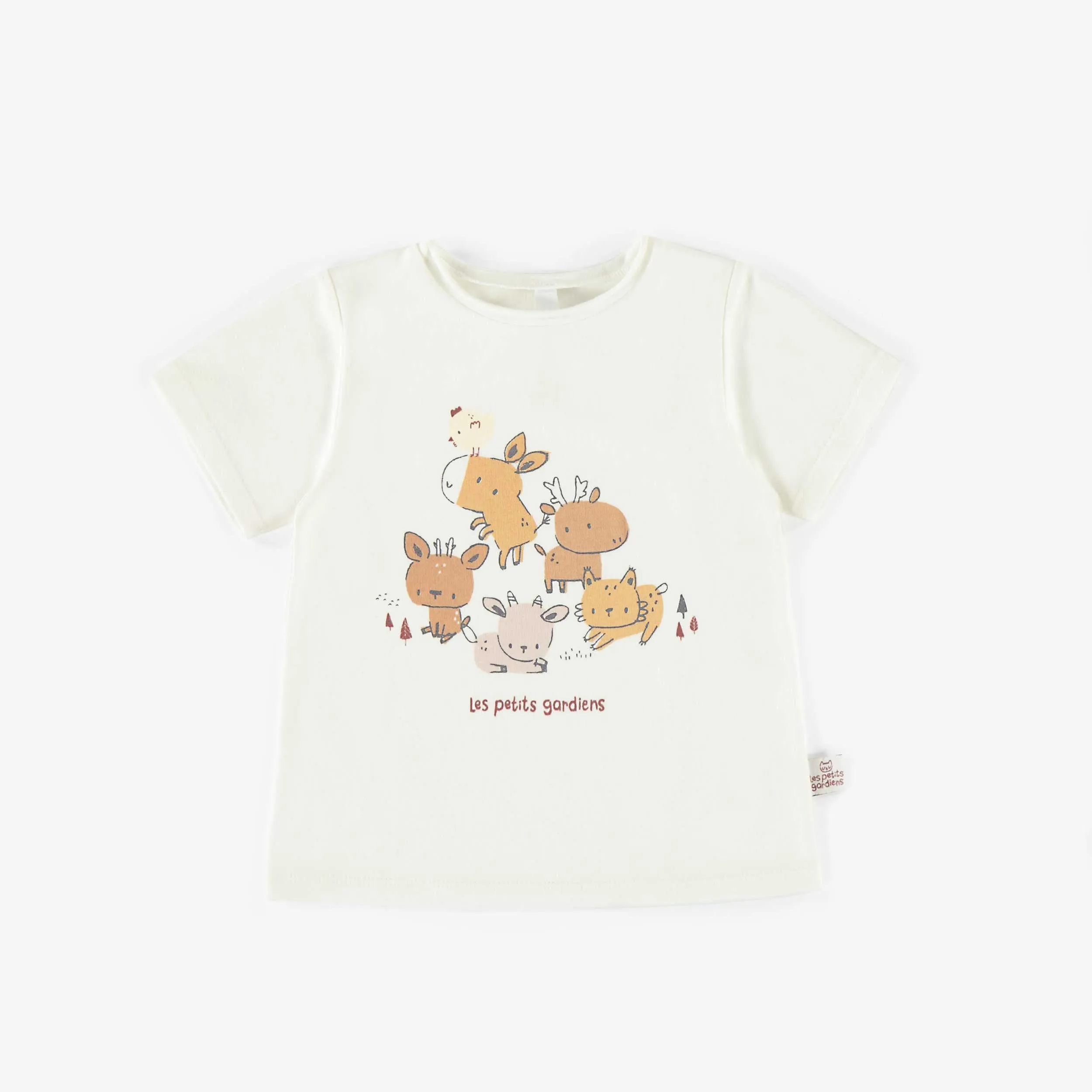 T-shirt Nos petits gardiens en coton biologique, naissance || Our little guardians t-shirt in organic cotton, newborn