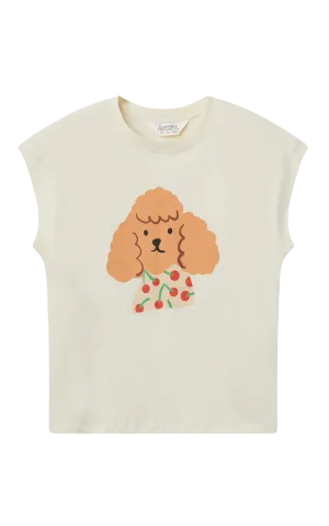 T-shirt With Cherry Dog Print