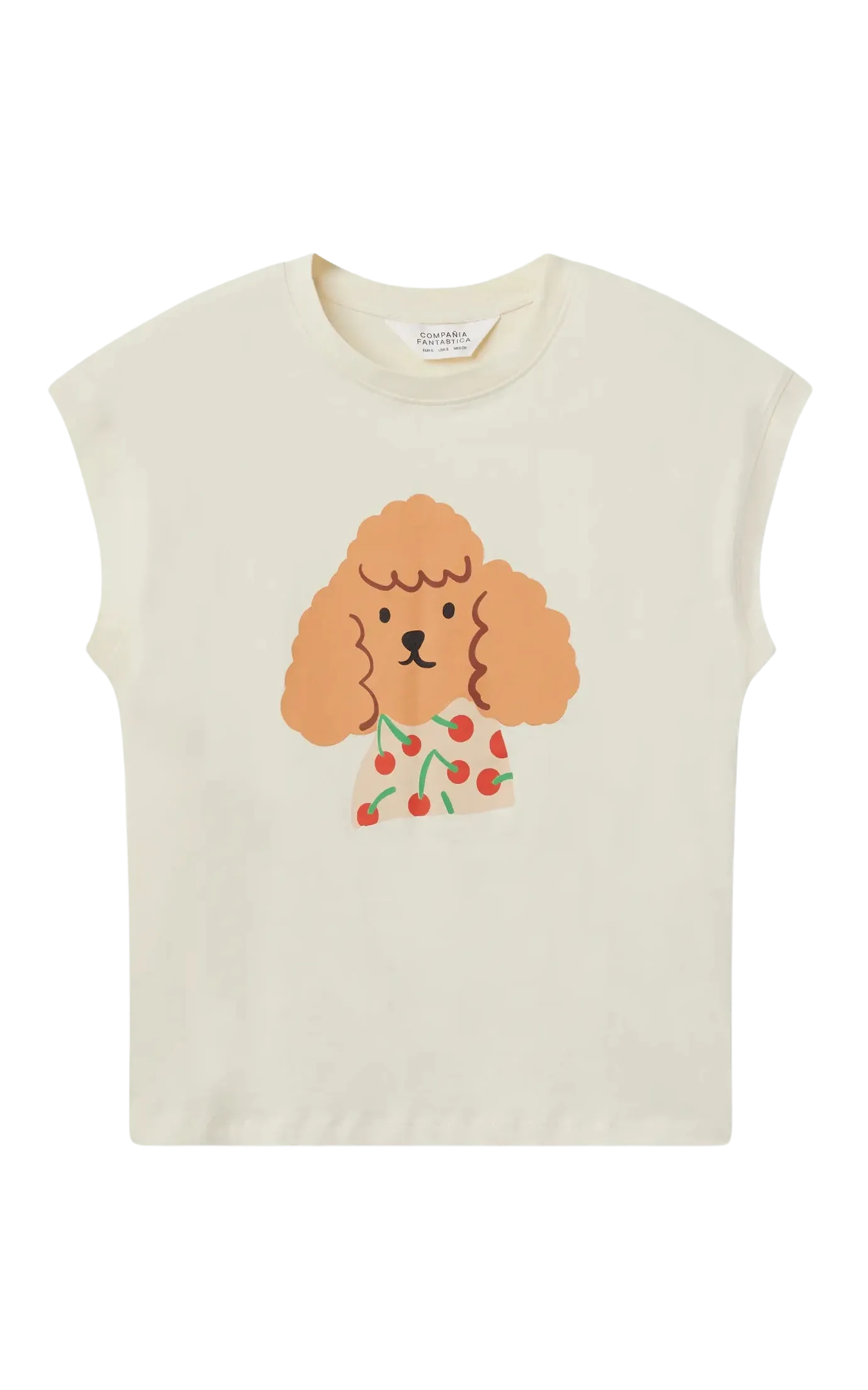 T-shirt With Cherry Dog Print