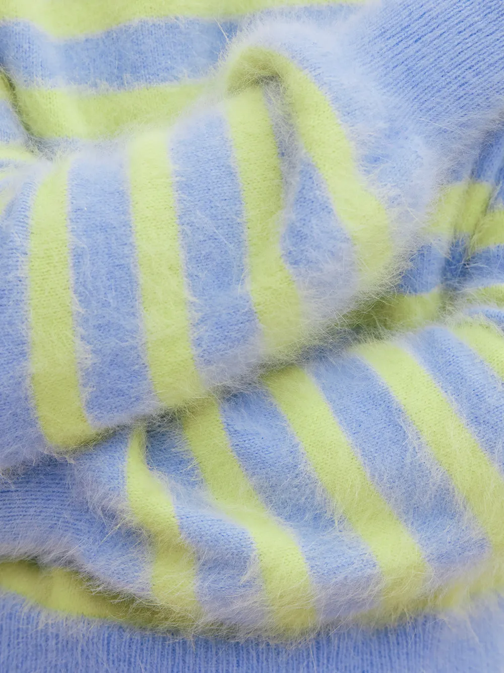 Tara Cashmere Stripe Knit - PERRIWINKLE