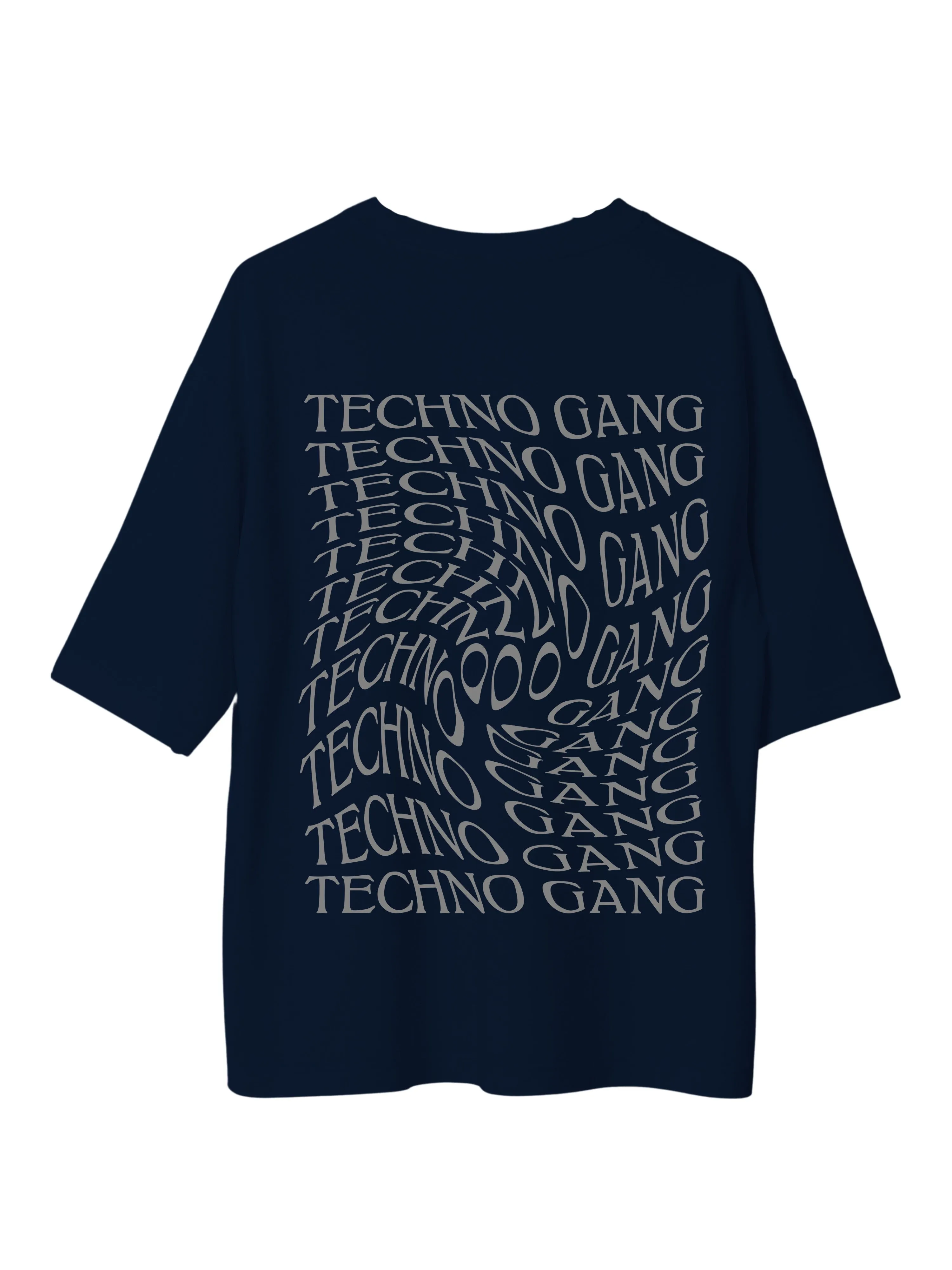 Techno Gang (Reflective) : Burger Bae Oversized  Tee For Men and Women