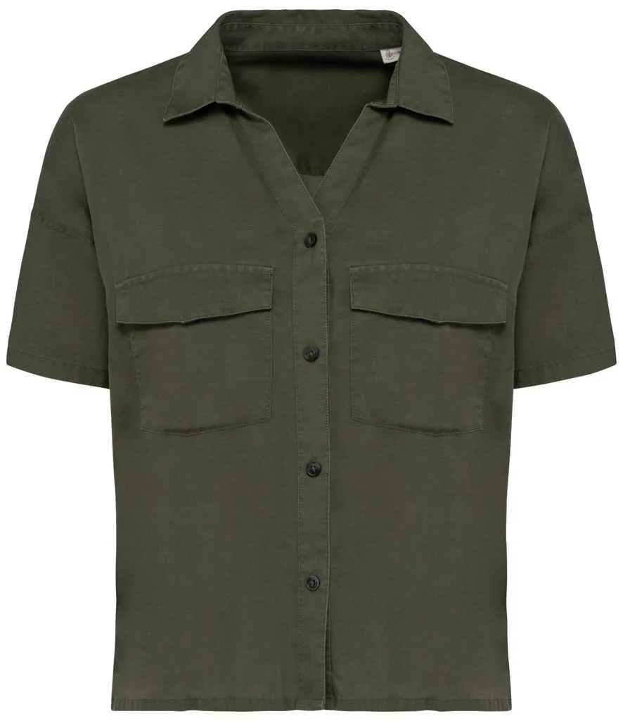 Tencel Oversized Shirt: Womens