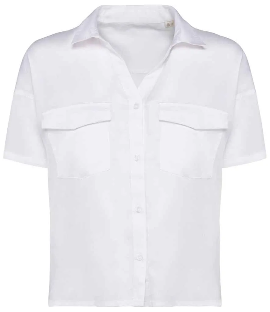 Tencel Oversized Shirt: Womens