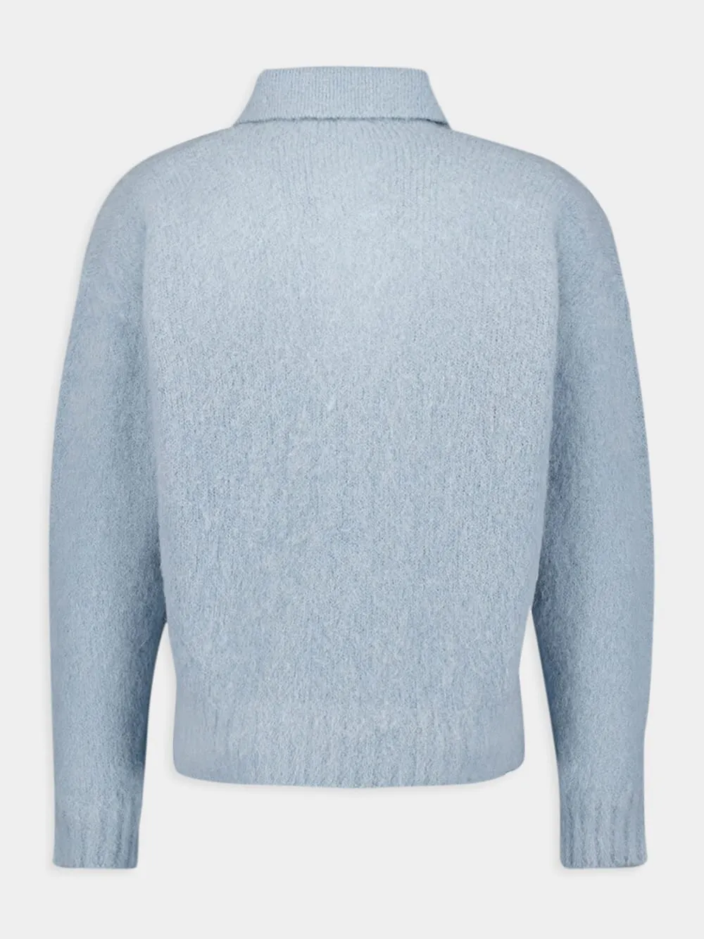 Textured Alpaca Polo Shirt