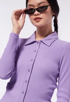 Textured Long Sleeve Top