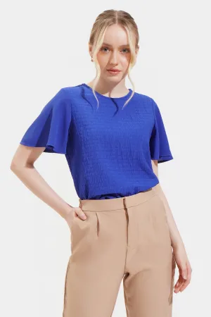 Textured Puff Sleeve Top