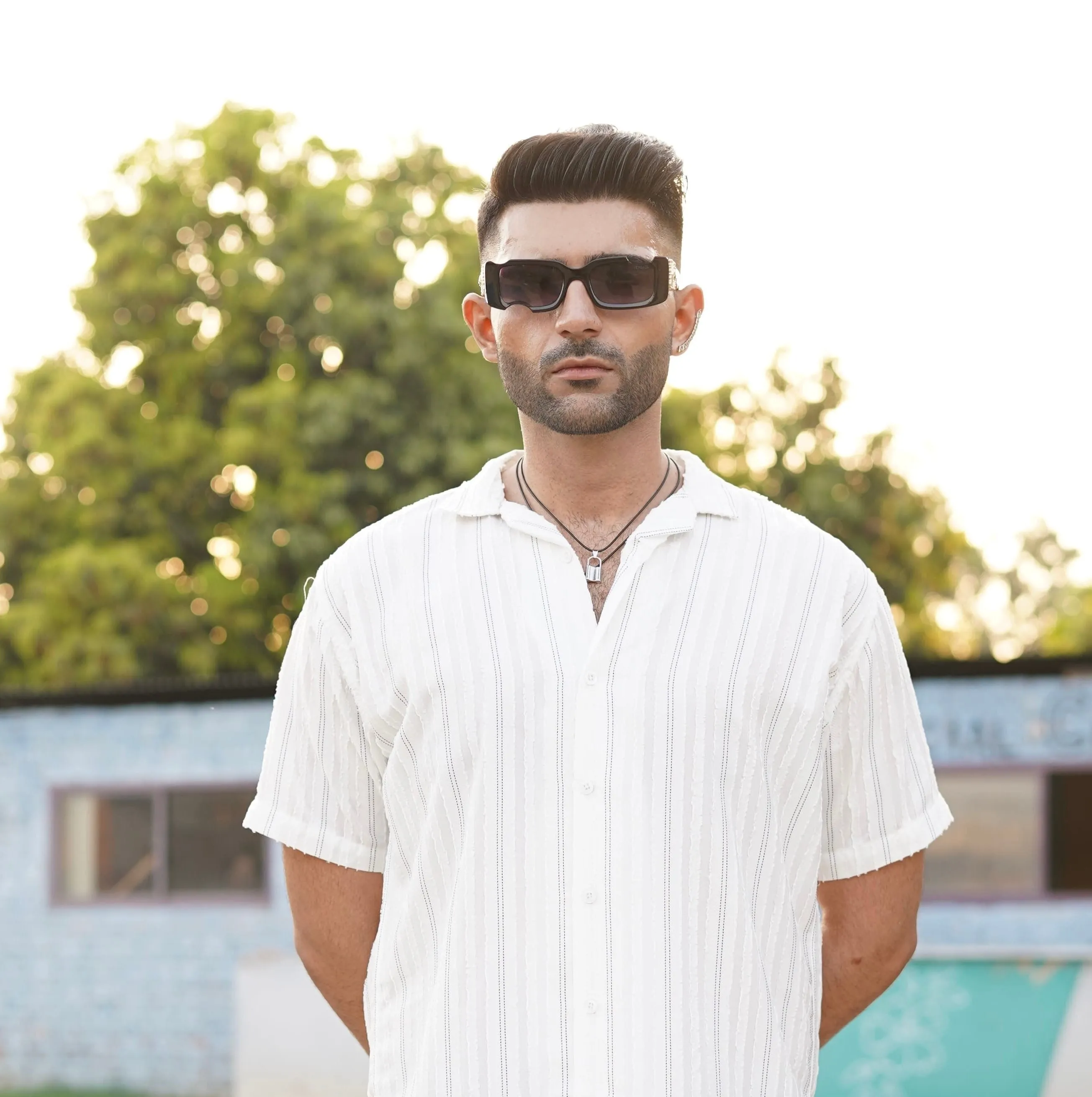 Textured Shirt- White