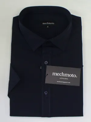 Textured S/S Shirt - Navy
