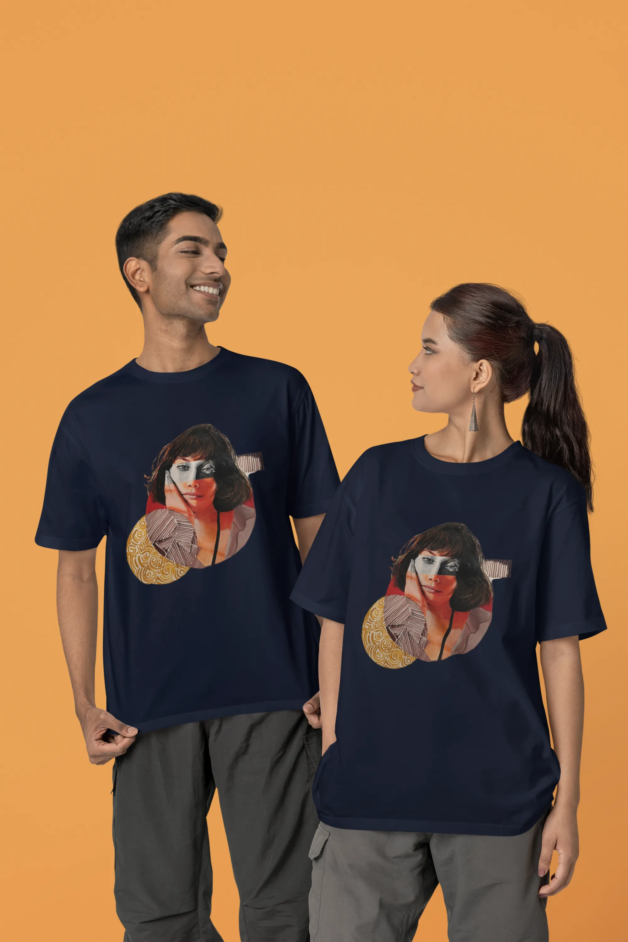 The Stare Beyond - Terry Oversized T-Shirt - Dark