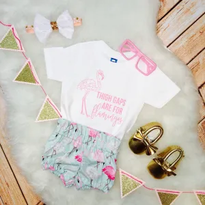 Thigh Gaps are for Flamingos Kids Sassy Tee