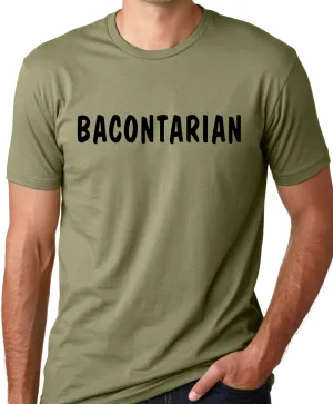 Think Out Loud Apparel Bacontarian Funny Bacon Lovers T-Shirt