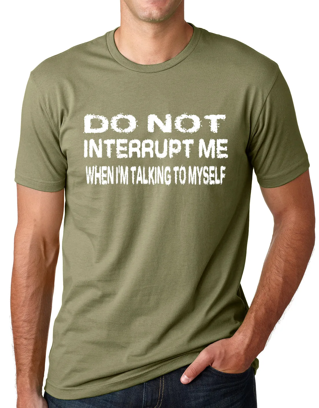 Think Out Loud Apparel Do Not Interrupt Me When I'm Talking To Myself Funny T Shirt